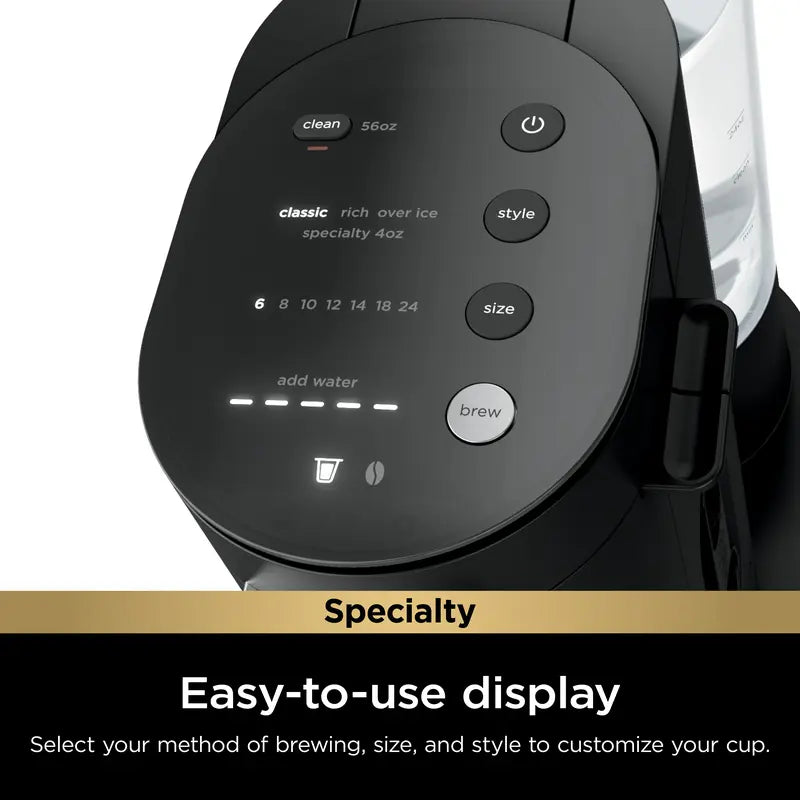 Ninja Single-Serve Pods & Grounds Specialty Coffee Maker Black - PB051