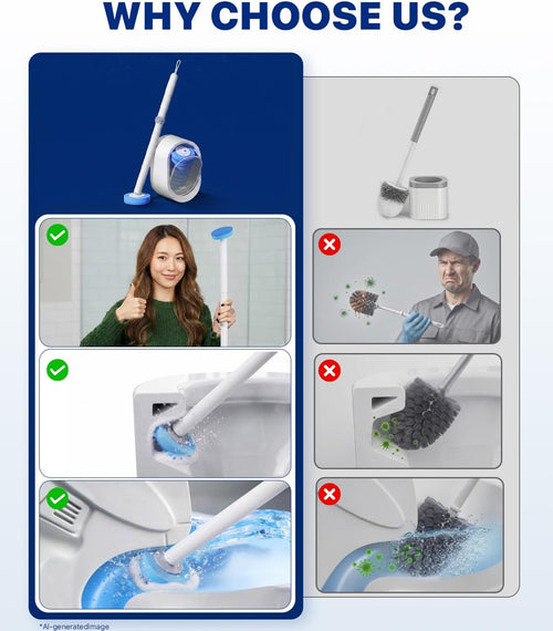 Hygienic Touch-Free Toilet Cleaning System