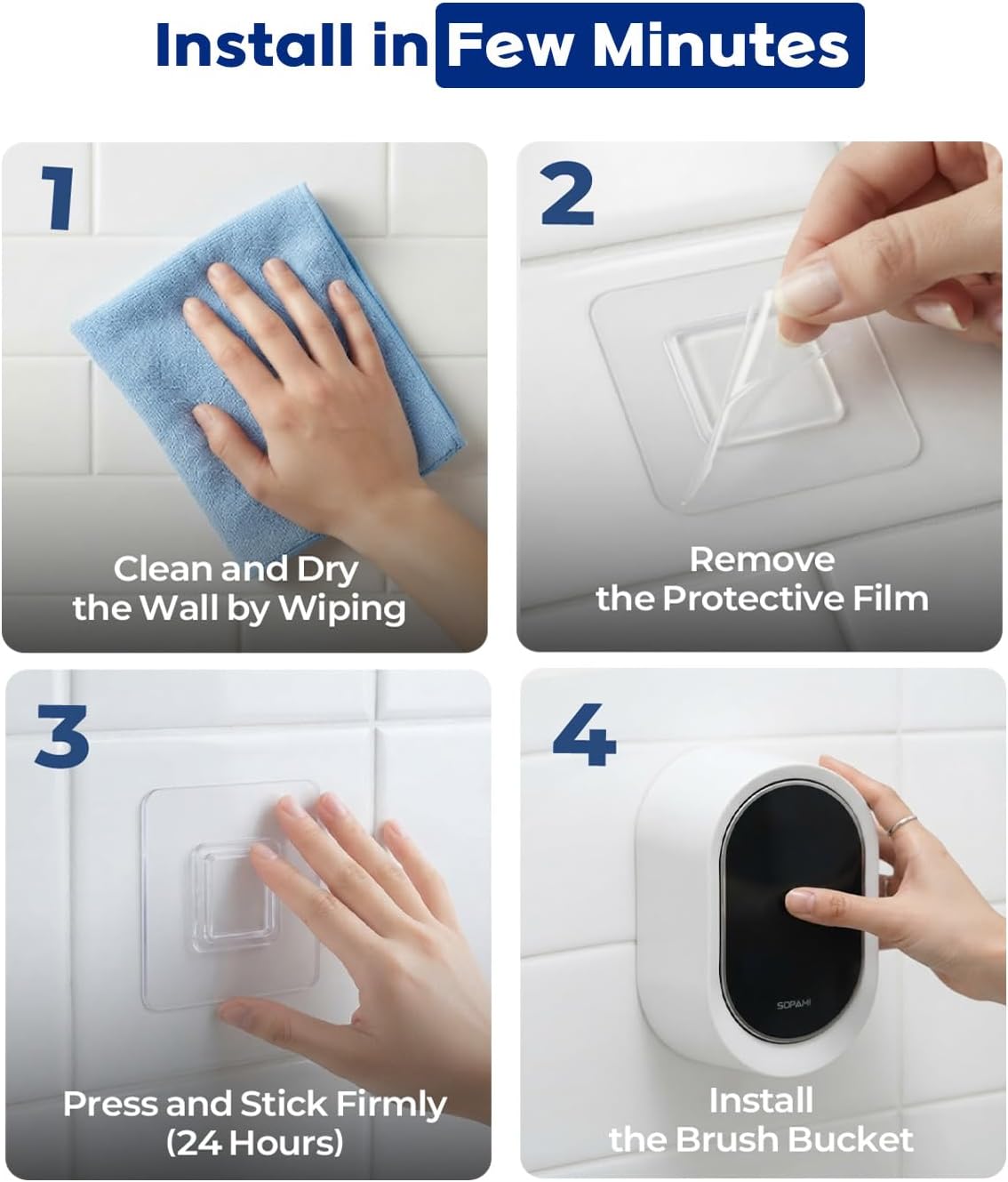 Hygienic Touch-Free Toilet Cleaning System
