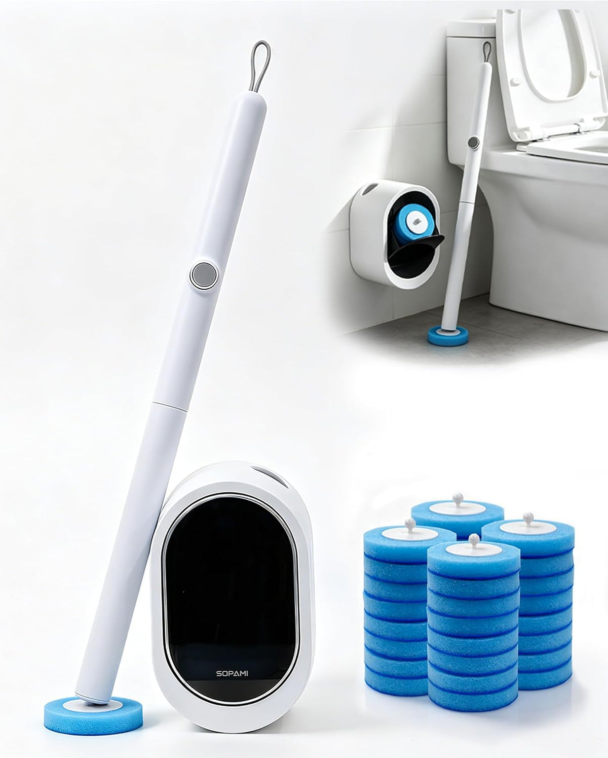 Hygienic Touch-Free Toilet Cleaning System