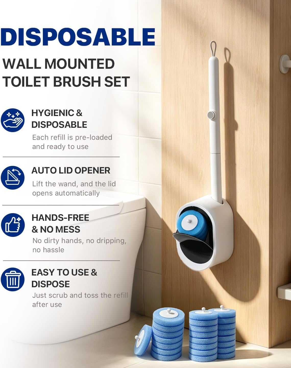 Hygienic Touch-Free Toilet Cleaning System