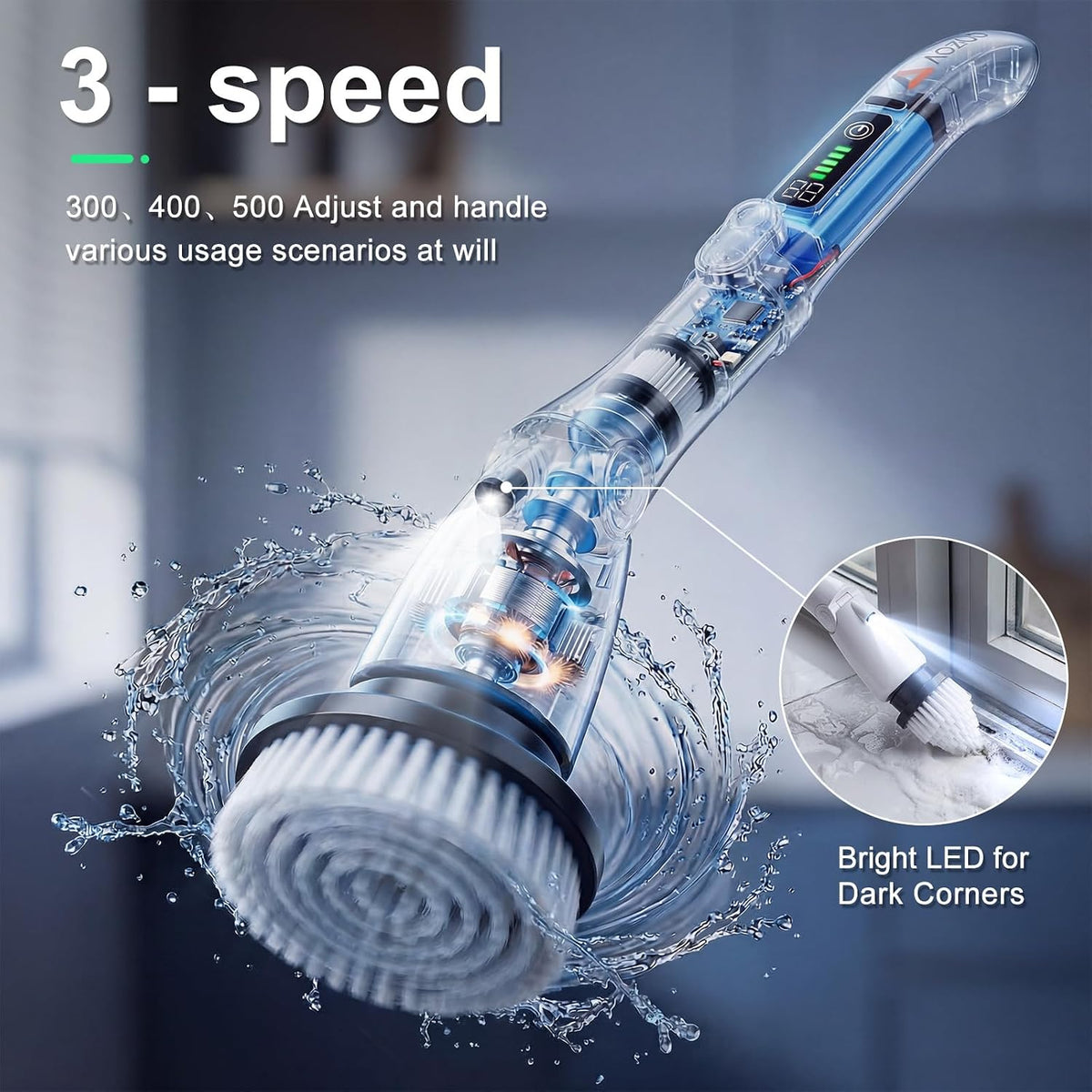 PowerClean Cordless Spin Scrubber
