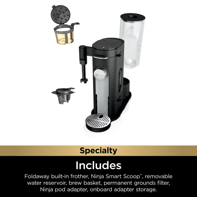 Ninja Single-Serve Pods & Grounds Specialty Coffee Maker Black - PB051